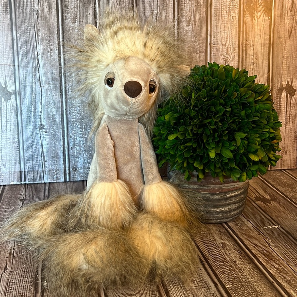 JELLYCAT CHI-CHI CHINESE CRESTED DOG PLUSH ANIMAL PUPPY 16INCHES FLUFFY
